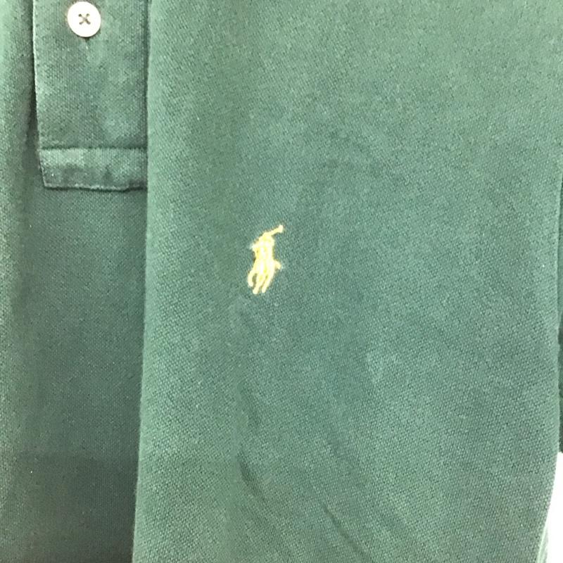 ポロバイラルフローレン Polo by RALPH LAUREN ポロシャツ 半袖 半袖ポロシャツ 半袖カットソー カラーシャツ ロゴ、文字 緑 / グリーン / メンズ USED 古着 中古 10132274