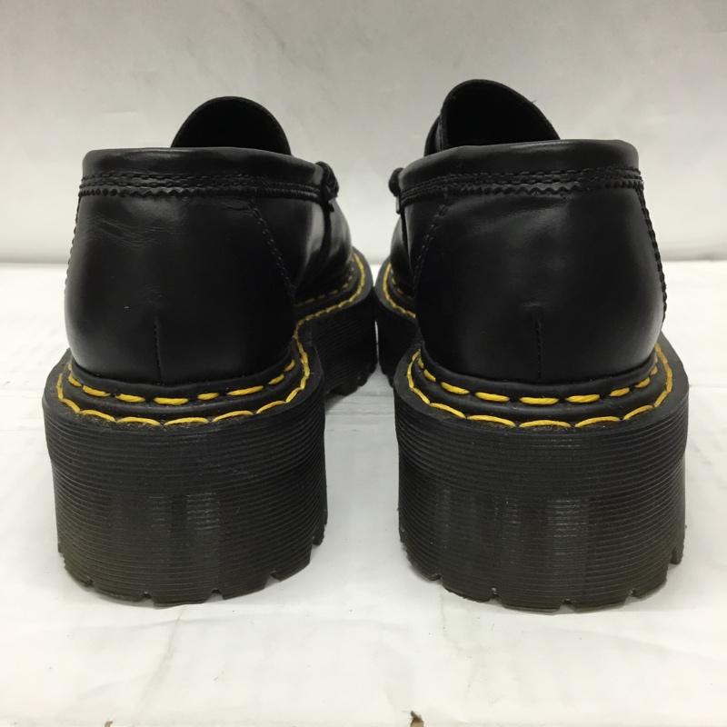 ドクターマーチン Dr.Martens ローファー ローファー コインローファー ダブルステッチ 厚底 UK4 US:5 無地 黒 / ブラック / レディース USED 古着 中古 10107626