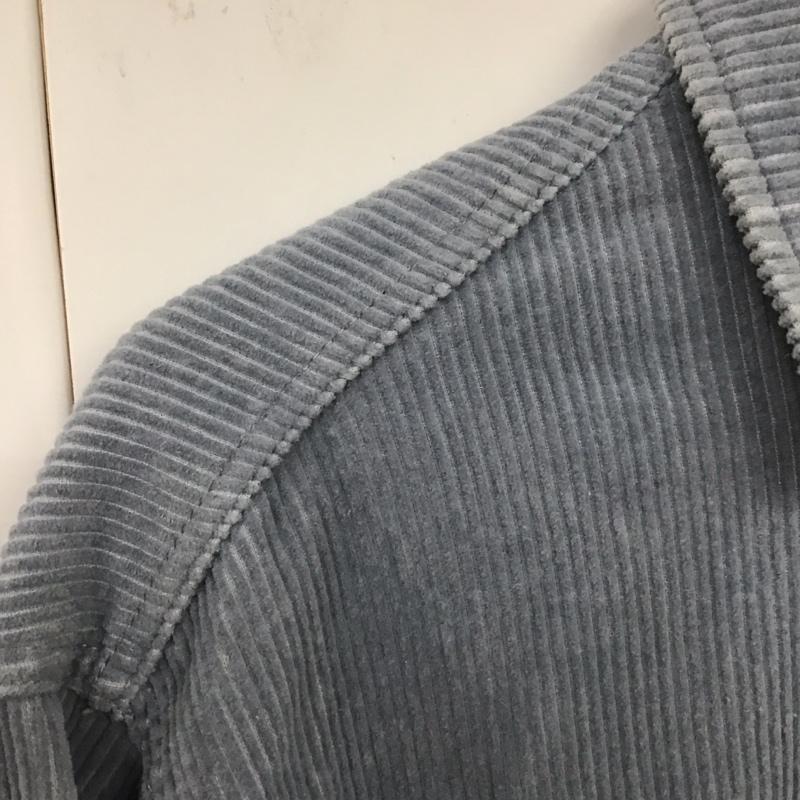 ザラ ZARA ジャケット、上着 ジャケット、ブレザー 8372/222/403 コーデュロイ シャツ ジャケット カットオフ S 無地 水色 / ライトブルー / レディース USED 古着 中古 10131574