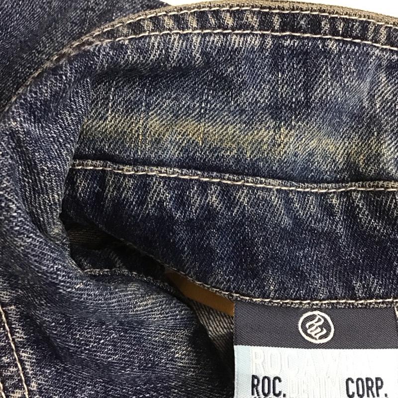 ロカウェア ROCAWEAR ジャケット、上着 ジャケット、ブレザー デニムジャケット Gジャン アウター カジュアルジャケット XL ロゴ、文字 インディゴ / インディゴ / メンズ USED 古着 中古 10130314