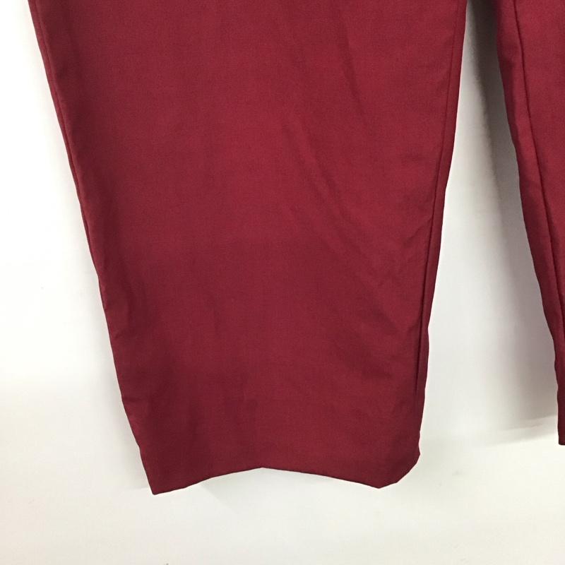 バッカ BACCA パンツ スラックス スラックス ワイドパンツ カジュアルパンツ 34インチ 無地 赤 / レッド / レディース USED 古着 中古 10136414