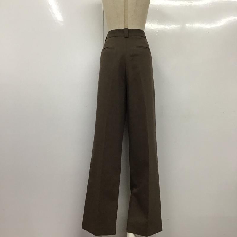 ザラ ZARA セットアップ セットアップ 2761 248 737 オーバーサイズ テーラードジャケット センタープレス パンツ L 無地 茶 / ブラウン / レディース USED 古着 中古 10109487