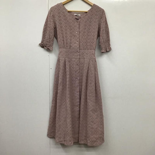 オリーブデオリーブ OLIVE des OLIVE ワンピース ロングスカート FREE 無地 桃 / ピンク /  レディース USED 古着 中古 10131539