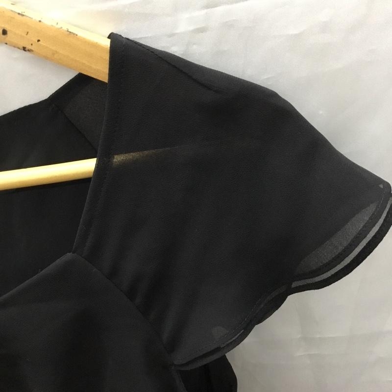 アンタイトル UNTITLED カットソー 半袖 JE153-12590JJ ティアード 2 無地 黒 / ブラック / レディース USED 古着 中古 10118165