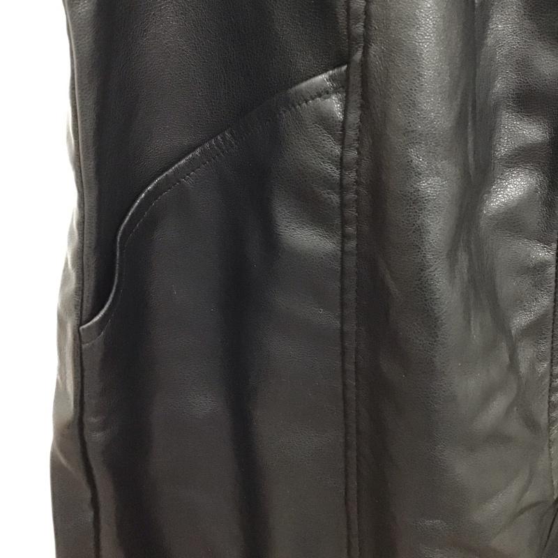 ジーナシス JEANASIS サロペット・オーバーオール サロペット、オーバーオール JS071500TS フロントZIPレザーサロペット フェイクレザー FREE 無地 黒 / ブラック / レディース USED 古着 中古 10130451