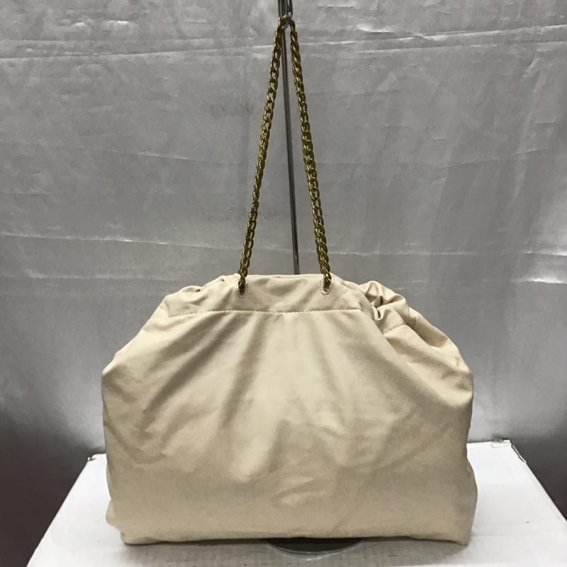 ザラ ZARA トートバッグ トートバッグ 6033 210 850 チェーン フェイクレザー 無地 アイボリー / アイボリー / レディース USED 古着 中古 10118144