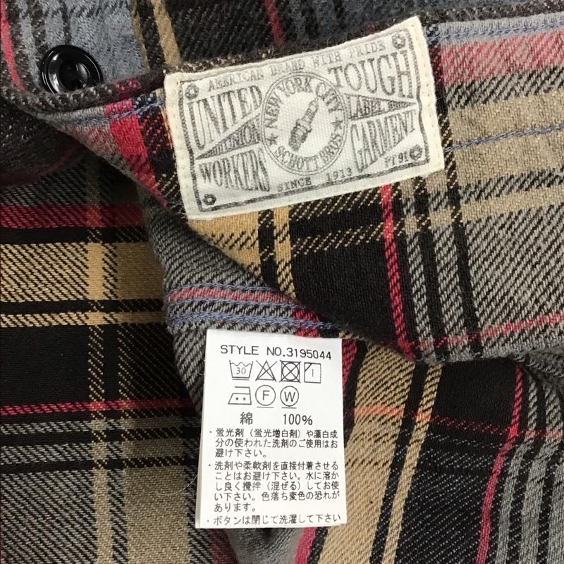 ショット schott シャツ、ブラウス 長袖 長袖シャツ カラーシャツ ポケットシャツ 長袖カットソー チェックシャツ XL チェック マルチカラー / マルチカラー / メンズ USED 古着 中古 10116289