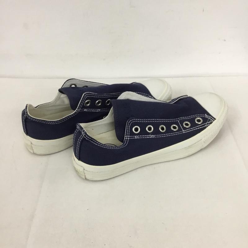 コンバース CONVERSE スニーカー スニーカー 1CJ751 ALL STARSLIPON IENA 24cm 箱有 24.0cm ロゴ、文字 紺 / ネイビー / レディース USED 古着 中古 10128293