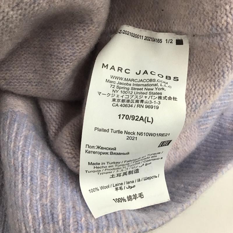 マークジェイコブス MARCJACOBS ニット、セーター 長袖 N610W01RE21 タートルネック L ワンポイント 紫 / パープル /  レディース USED 古着 中古 10112044