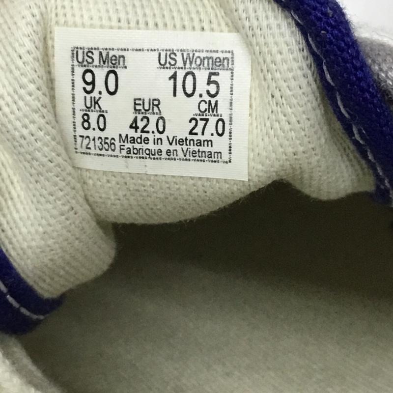 バンズ VANS スニーカー スニーカー 721356 ローカット 27cm 27.0cm ロゴ、文字 青 / ブルー / X 灰 / グレー / メンズ USED 古着 中古 10121847
