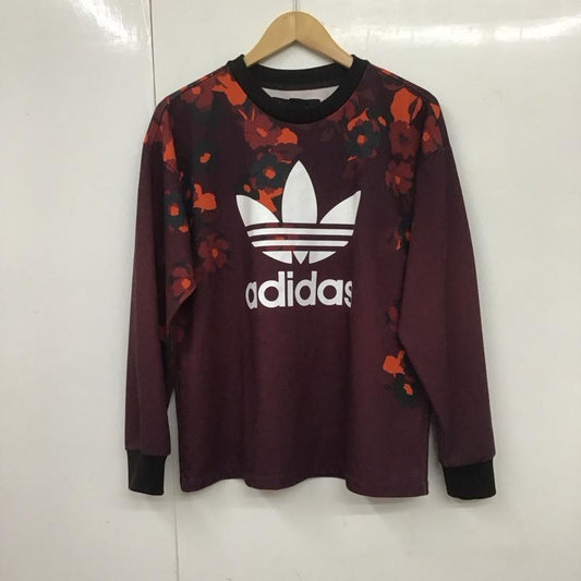 アディダス adidas カットソー 長袖 gc6836 WCREWSWEATER(floral) 長袖カットソー クルーネックカットソー プリントカットソー M ロゴ、文字 マルチカラー / マルチカラー /  レディース USED 古着 中古 10109162
