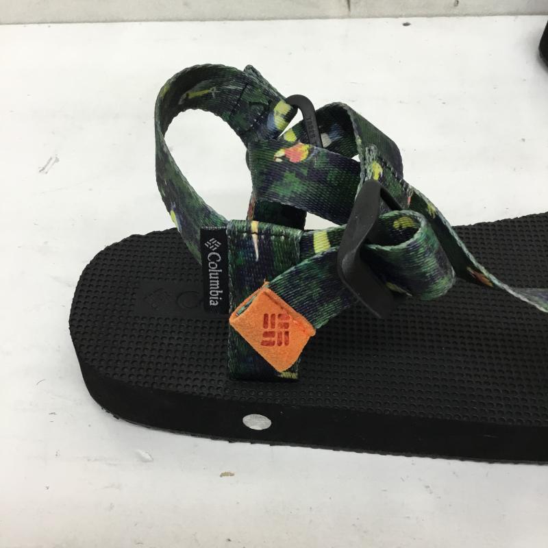 コロンビア Columbia サンダル サンダル 総柄 緑 / グリーン / メンズ USED 古着 中古 10134723