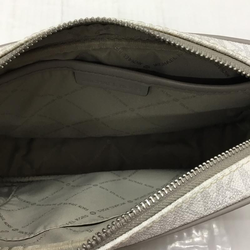 マイケルコース MICHAEL KORS ショルダーバッグ ショルダーバッグ 35F9SF0C3B ロゴ 総柄 白 / ホワイト / X 灰 / グレー / レディース USED 古着 中古 10111820