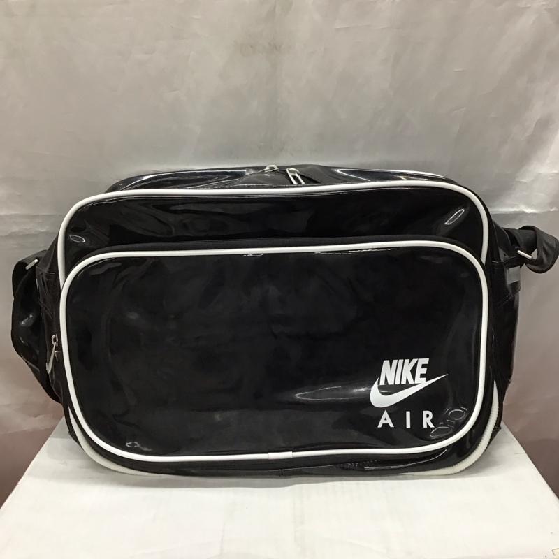 ナイキ NIKE ショルダーバッグ ショルダーバッグ エナメルバッグ スポーツバッグ ロゴ、文字 黒 / ブラック / X 白 / ホワイト / メンズ USED 古着 中古 10116288