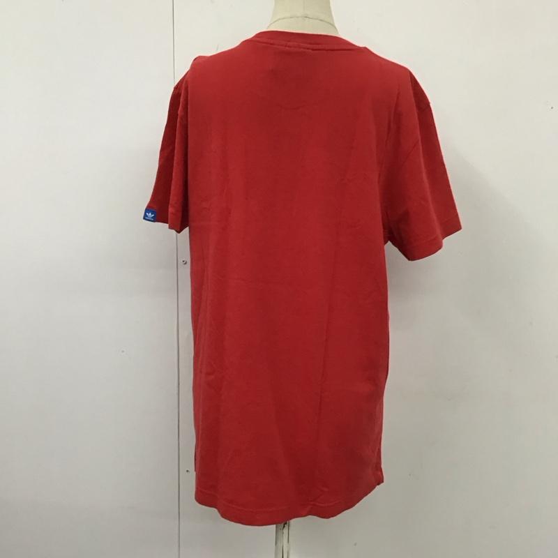 アディダスオリジナルス adidas originals Tシャツ 半袖 M69234 ORIGINALSFOILTEE 半袖カットソー プリントTシャツ L ロゴ、文字 赤 / レッド / レディース USED 古着 中古 10117570
