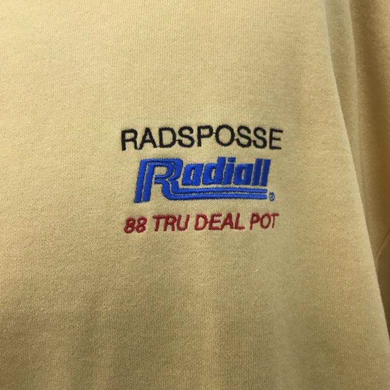 ラディアル RADIALL トレーナー 長袖 RAD-24SS-CUT007 CREWNECKSWEATSHIRTL/S 長袖トレーナー スウェット L ロゴ、文字 マスタード / マスタード / メンズ USED 古着 中古 10107137