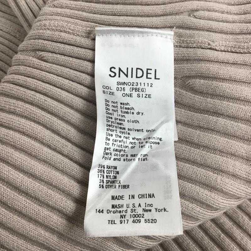 スナイデル SNIDEL ワンピース ロングスカート 長袖ニットワンピース ロングスカート リブニット 無地 マルチカラー / マルチカラー / レディース USED 古着 中古 10135211