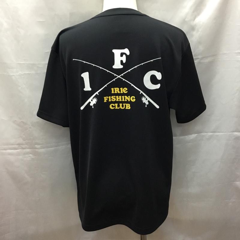 イリエ IRIE Tシャツ 半袖 半袖カットソー プリントTシャツ クルーネックカットソー XL ロゴ、文字 黒 / ブラック /  メンズ USED 古着 中古 10108699