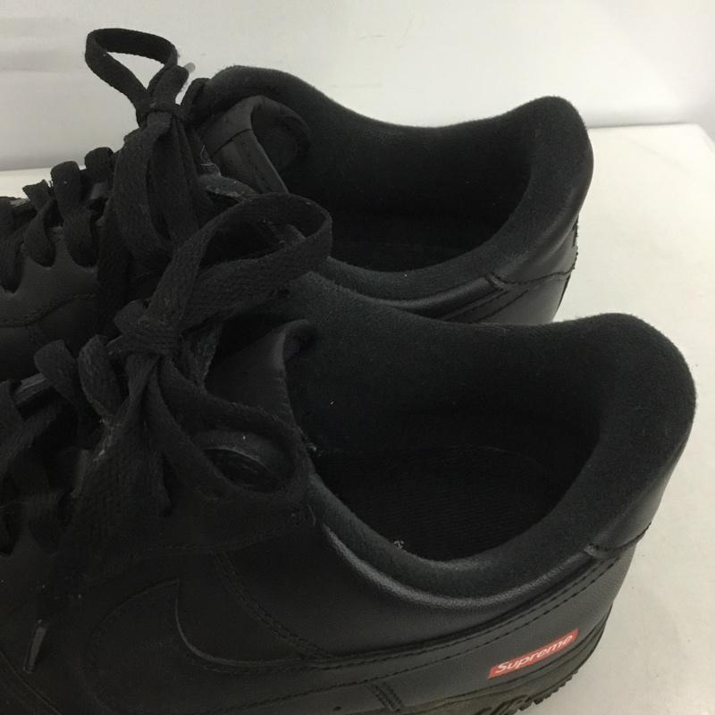 シュプリーム Supreme スニーカー スニーカー CU9225-001 AIR FORCE 1 LOW NIKE 28cm 箱有 28.0cm ロゴ、文字 黒 / ブラック / メンズ USED 古着 中古 10145134