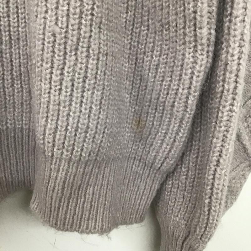 ミッシュマッシュ MISCH MASCH ニット、セーター 長袖 M 無地 紫 / パープル / レディース USED 古着 中古 10133801