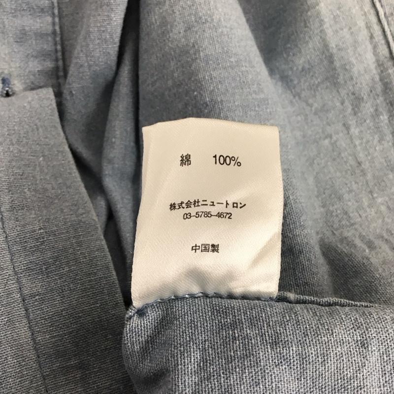 パウン PAWN シャツ、ブラウス 長袖 長袖シャツ 刺繍シャツ カラーシャツ L 刺繍 インディゴ / インディゴ / メンズ USED 古着 中古 10145262