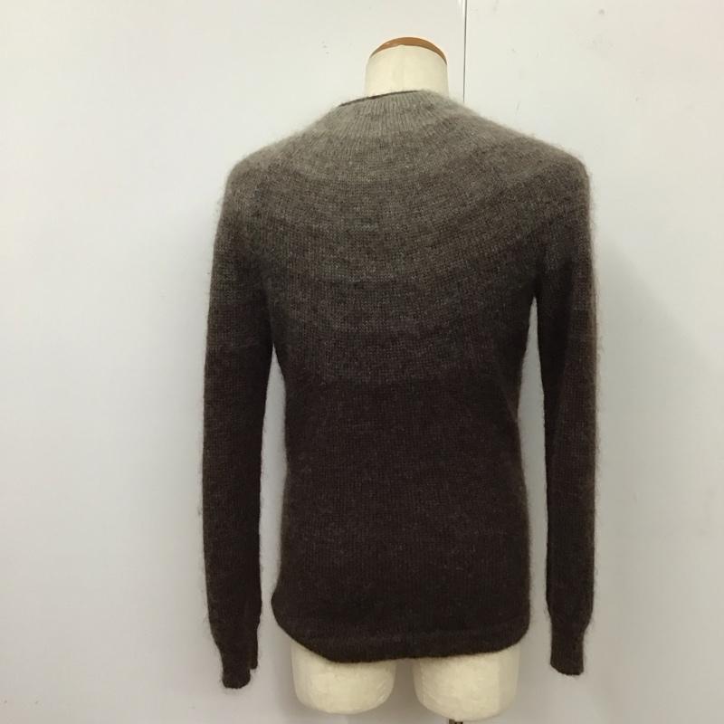 古着 USED カーディガン 長袖 Vネック ISAMU KATAYAMA BACKLASH グラデーション 無地 茶 / ブラウン / メンズ USED 古着 中古 10118761