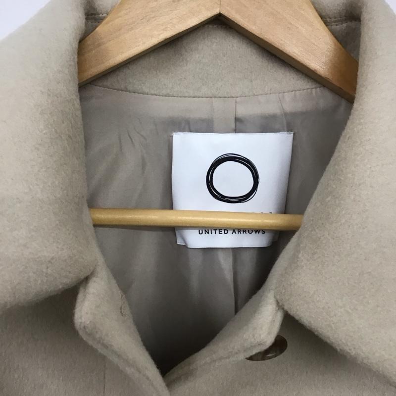 ユナイテッドアローズ UNITED ARROWS コート コート一般 9125-604-0017 MARW コクーンシルエット 38 無地 アイボリー / アイボリー / レディース USED 古着 中古 10131092