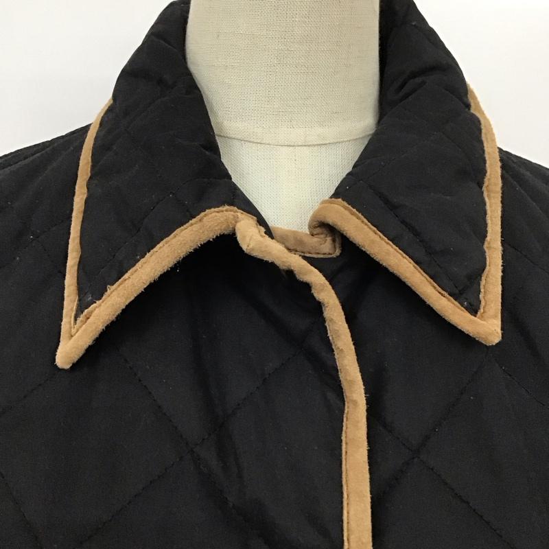 ラルフローレン RALPHLAUREN ジャケット、上着 ジャンパー、ブルゾン キルティングジャケット カラージャケット ボタン前開ジャケット ロングコート 無地 黒 / ブラック / レディース USED 古着 中古 10113801