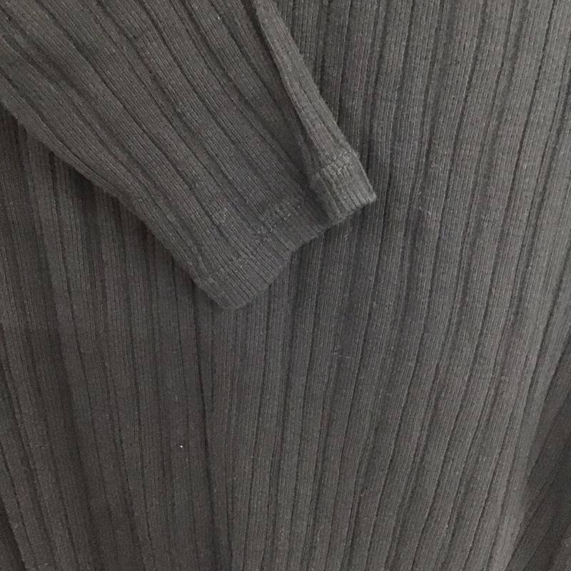 ザラ ZARA ワンピース ロングスカート 4174 453 800 長袖 リブ XL 無地 黒 / ブラック / レディース USED 古着 中古 10138654