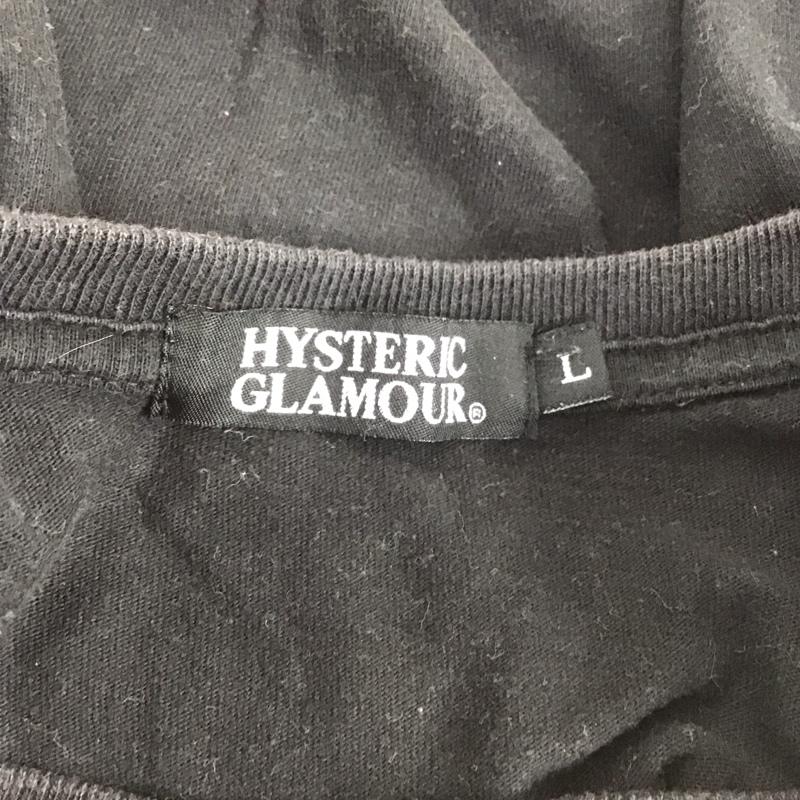 ヒステリックグラマー HYSTERIC GLAMOUR Tシャツ 半袖 半袖カットソー プリントTシャツ クルーネックカットソー L プリント 黒 / ブラック / メンズ USED 古着 中古 10106824