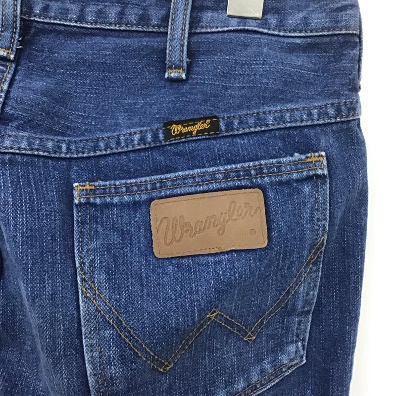 ラングラー Wrangler パンツ デニム、ジーンズ デニムパンツ ワイドパンツ カジュアルパンツ M 無地 インディゴ / インディゴ /  メンズ USED 古着 中古 10126390