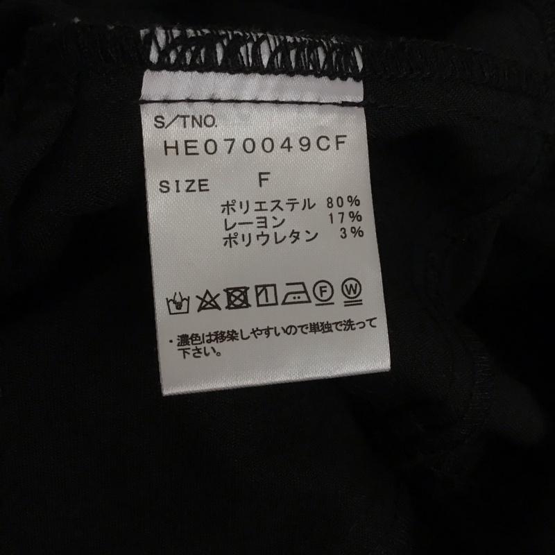 ヘザー Heather ワンピース ロングスカート HE070049CF 華奢キャミIラインワンピース 前スリット FREE 無地 黒 / ブラック / レディース USED 古着 中古 10142273