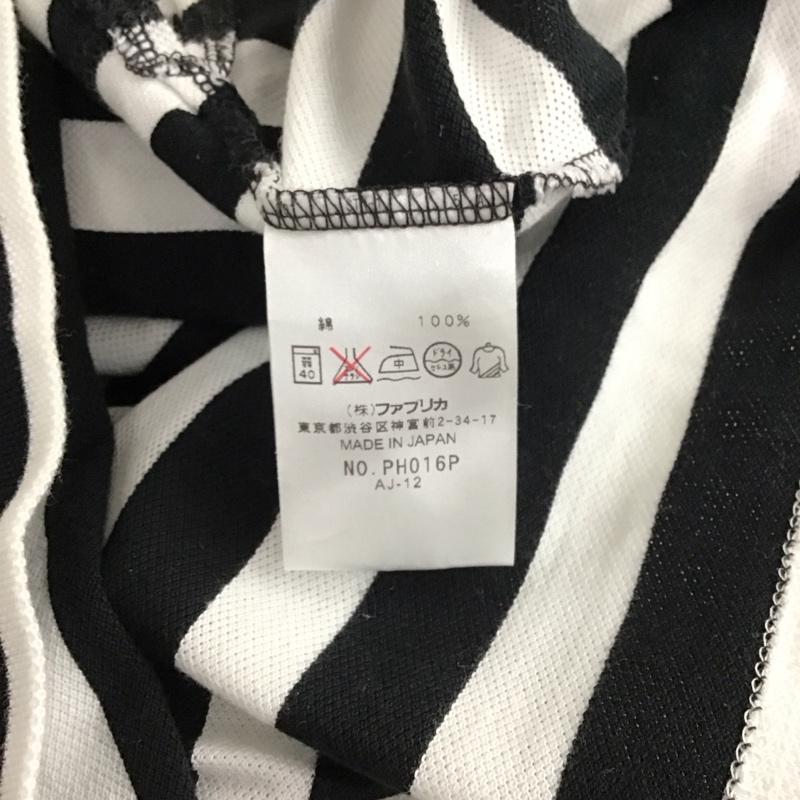 ラコステ LACOSTE ポロシャツ 半袖 半袖ポロシャツ カラーシャツ 半袖カットソー 4 ロゴ、文字 白 / ホワイト / X 黒 / ブラック / メンズ USED 古着 中古 10150622
