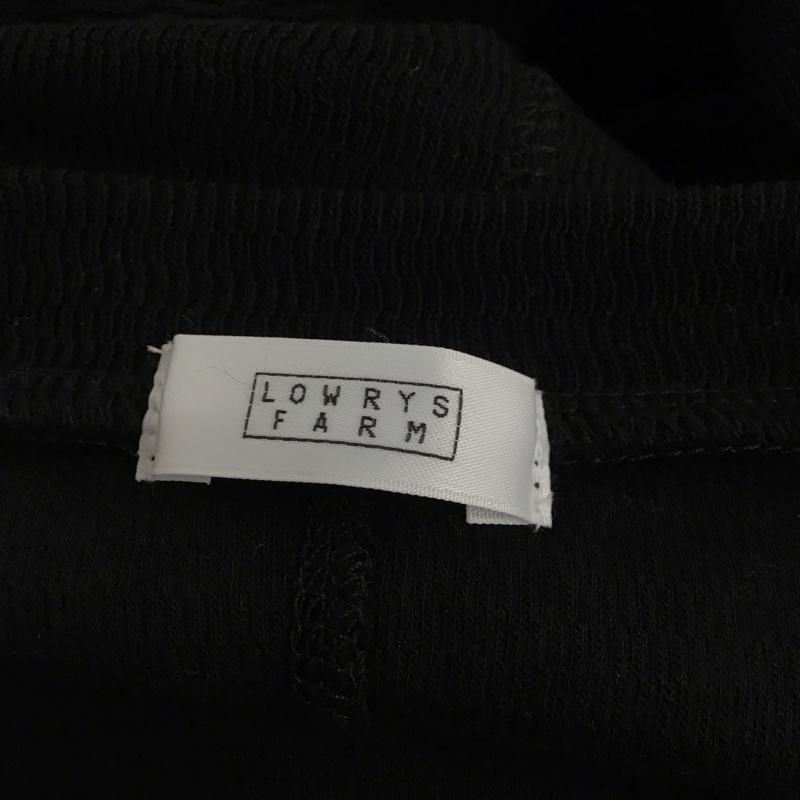 ローリーズファーム LOWRYS FARM カットソー 半袖 半袖カットソー 無地Tシャツ クルーネックカットソー パフスリーブ FREE 無地 黒 / ブラック / レディース USED 古着 中古 10122711