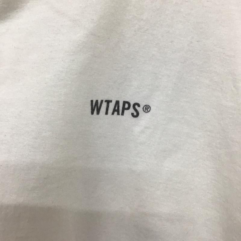 ダブルタップス W)TAPS Tシャツ 半袖 半袖カットソー プリントTシャツ クルーネックカットソー 2 ロゴ、文字 白 / ホワイト / メンズ USED 古着 中古 10128665
