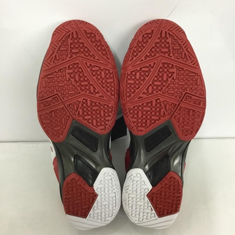 ヨネックス YONEX カジュアルシューズ カジュアルシューズ テニスシューズ POWER CUSHION103 パワークッション103 オムニ・クレーコート用 SHT103-114 23.5cm 無地 白 / ホワイト / X 赤 / レッド / レディース USED 古着 中古 10125899