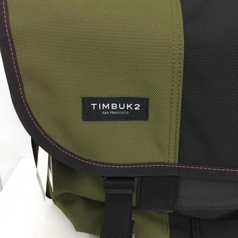 ティンバックツー TIMBUK2 メッセンジャーバッグ メッセンジャーバッグ 1108-4-6426 ショルダーバッグ クラシックメッセンジャー タグ付き ロゴ、文字 カーキ / カーキ / X 黒 / ブラック / メンズ USED 古着 中古 10131890
