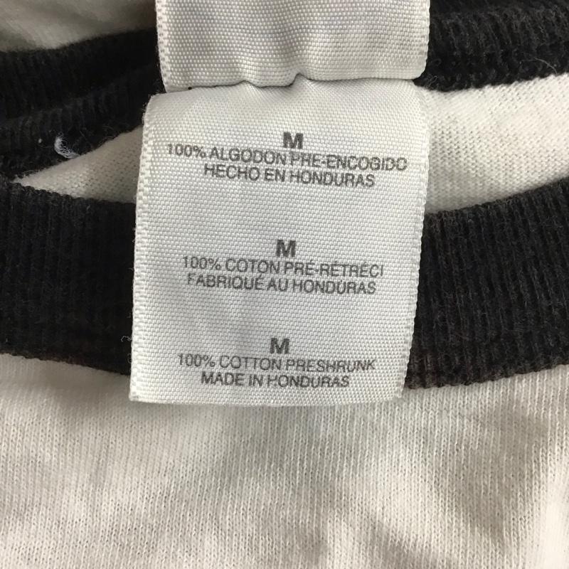 ギルダン GILDAN Tシャツ 半袖 半袖カットソー プリントTシャツ クルーネックカットソー バンドTシャツ M ロゴ、文字 白 / ホワイト / メンズ USED 古着 中古 10139814