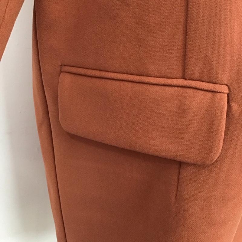マウジー MOUSSY ジャケット、上着 ジャケット、ブレザー 010EA730-7010 BOXY SINGLE JACKET タグ付き FREE 無地 茶 / ブラウン / レディース USED 古着 中古 10107069