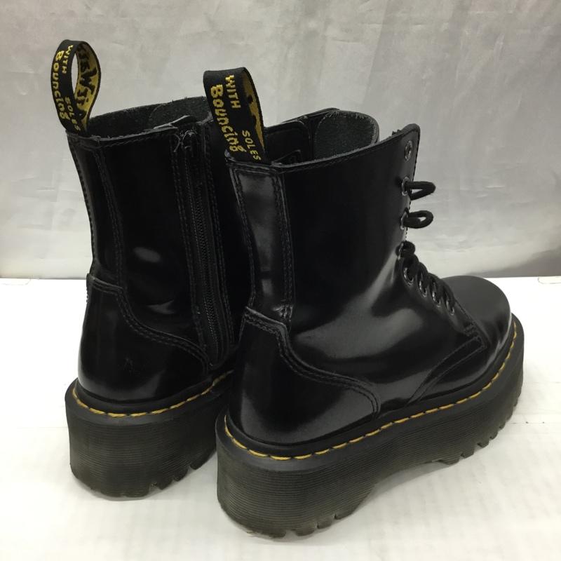 ドクターマーチン Dr.Martens ブーツ ショートブーツ JADON 8ホールブーツ 厚底ソール UK3 箱有 US:5 無地 黒 / ブラック / レディース USED 古着 中古 10121834