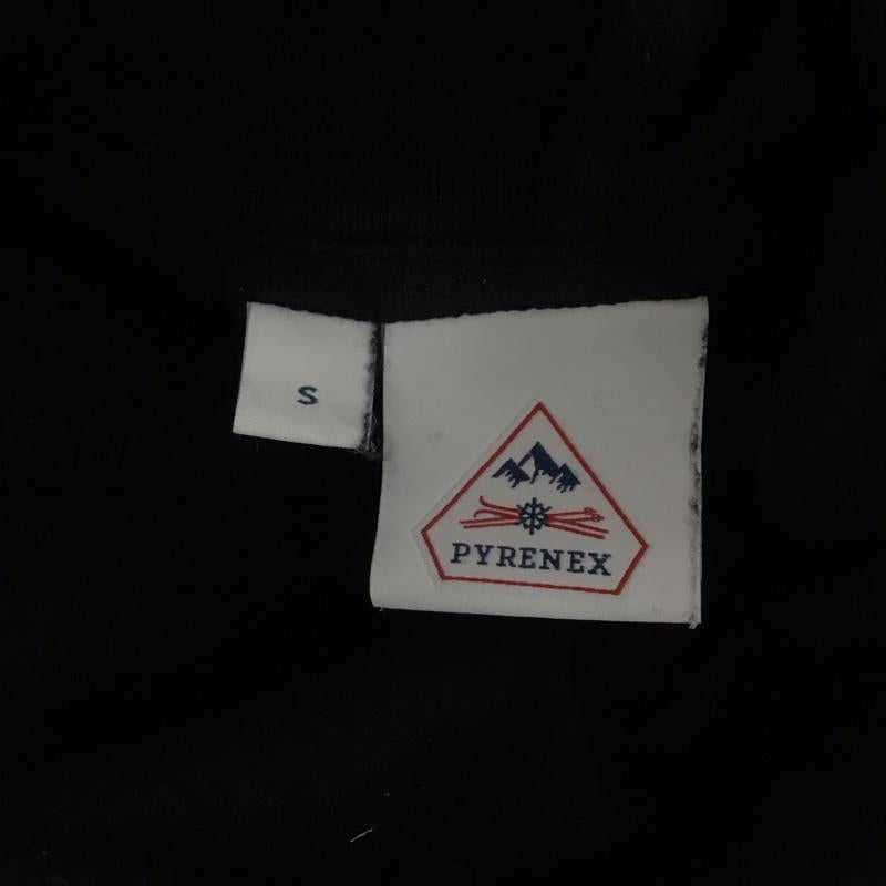 ピレネックス Pyrenex パーカー 長袖 長袖パーカー フード付きパーカー プリントスウェット トレーナー S ロゴ、文字 黒 / ブラック / メンズ USED 古着 中古 10112823