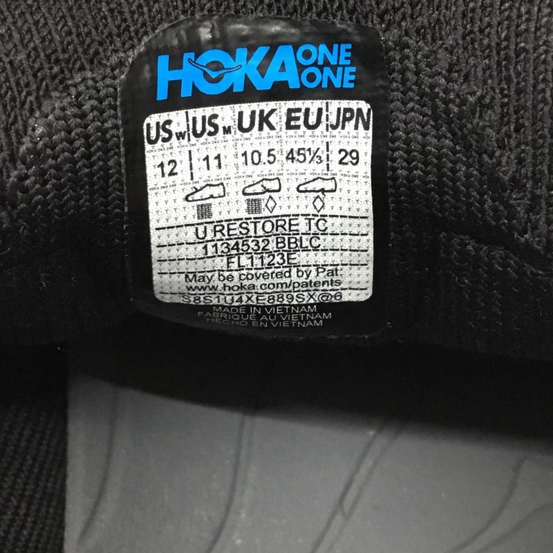 ホカオネオネ HOKA ONEONE スニーカー スニーカー 1134532 BBLC RESTORE TC スリッポン 29cm 29.0cm ロゴ、文字 黒 / ブラック / メンズ USED 古着 中古 10110484
