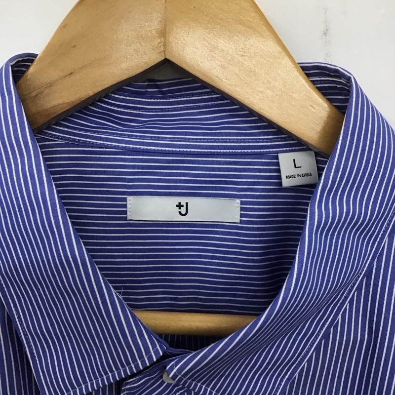 ユニクロ UNIQLO シャツ、ブラウス 長袖 331-436113 長袖シャツ ストライプシャツ カラーシャツ L ストライプ マルチカラー / マルチカラー / メンズ USED 古着 中古 10139039