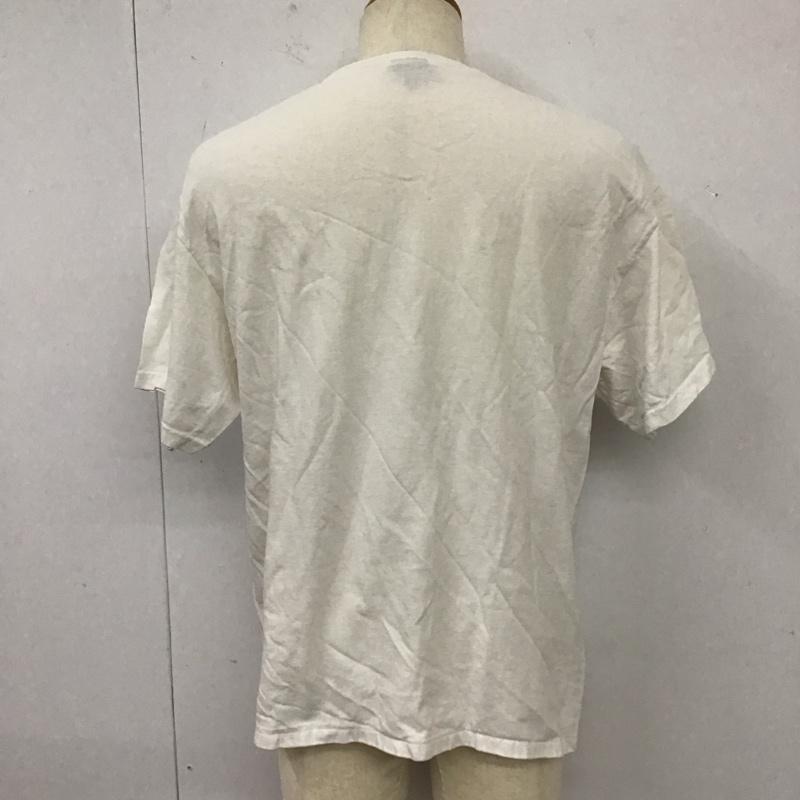 ステューシー STUSSY Tシャツ 半袖 半袖カットソー プリントTシャツ クルーネックカットソー L プリント 白 / ホワイト /  メンズ USED 古着 中古 10112092