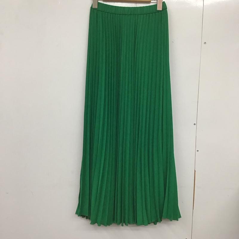 プライオリティー PRIORITY スカート ロングスカート ロングスカート フレアスカート カジュアルスカート 38 無地 緑 / グリーン /  レディース USED 古着 中古 10133040
