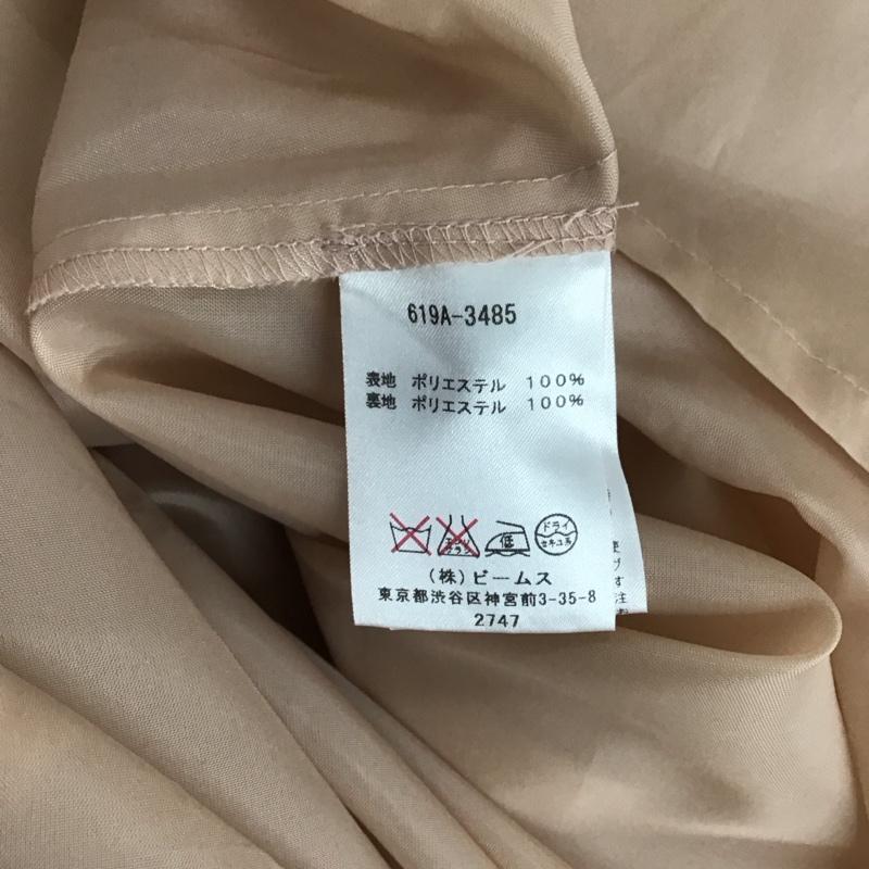 レイビームス Ray BEAMS ワンピース ひざ丈スカート 619A-3485 ノースリーブ シフォン リボン 無地 桃 / ピンク / レディース USED 古着 中古 10113862
