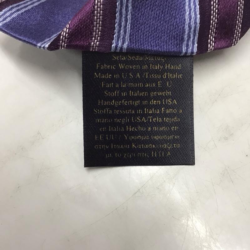 ブルックスブラザーズ BROOKS BROTHERS ネクタイ ネクタイ シルク ストライプ 紫 / パープル / メンズ USED 古着 中古 10113401