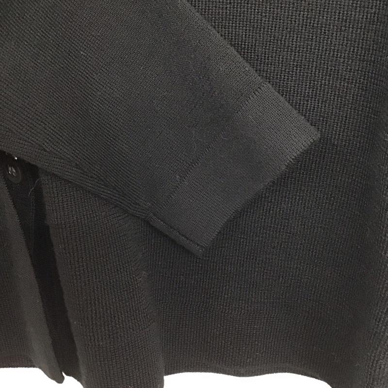 セオリー theory カーディガン 長袖 03-4303749 ウール クルーネック 38 無地 黒 / ブラック / レディース USED 古着 中古 10133737