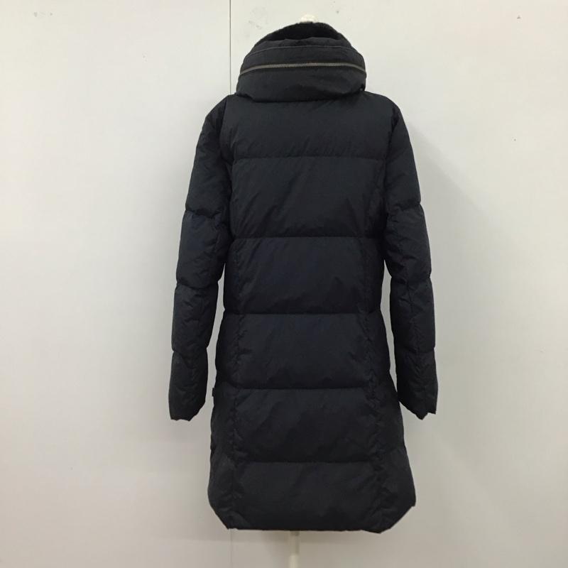クロコダイル CROCODILE コート ダウンコート 0304-87411 ロング丈 L 無地 紺 / ネイビー / レディース USED 古着 中古 10120601