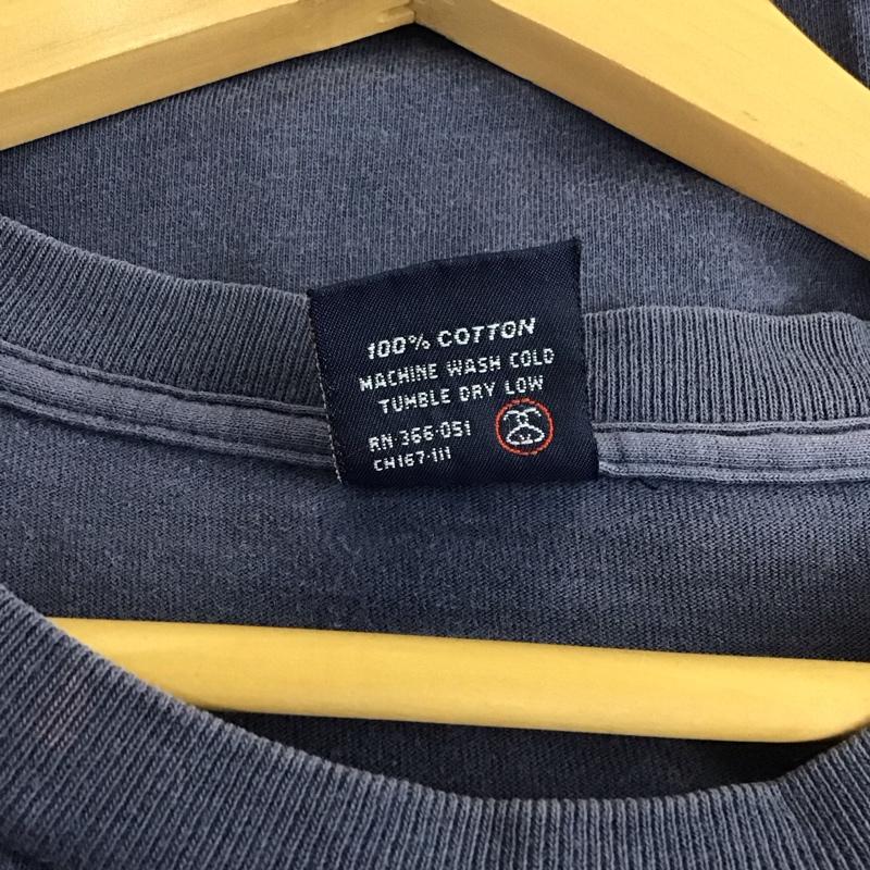 ステューシー STUSSY Tシャツ 半袖 半袖カットソー プリントTシャツ クルーネックカットソー 90s 紺タグ M ロゴ、文字 紺 / ネイビー / メンズ USED 古着 中古 10129891